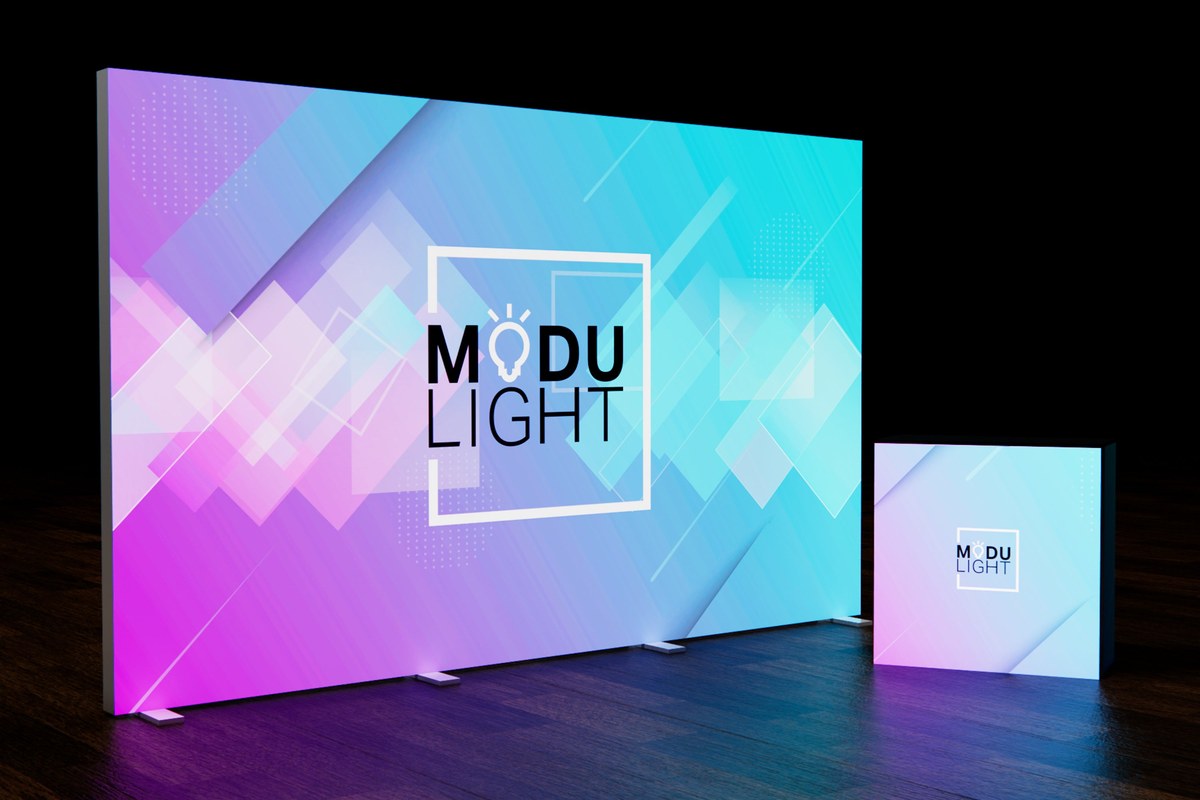 Modular illuminated display kit for travel events